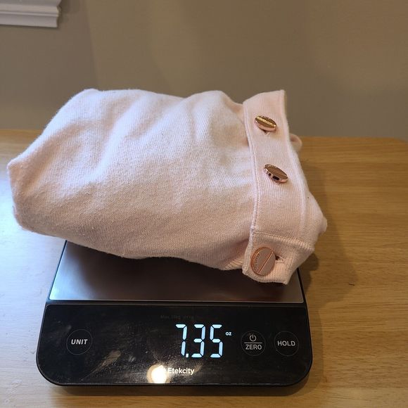 Ted Baker Womens Floral Knit Cardigan Sweater Pink Size 1 Asymmetrical Designer - Picture 10 of 10